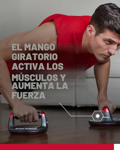 Miniatura 2 de Perfect Pushup Elite - Diseño de mango giratorio con rodamientos de bolas de acero para una rotación suave y sin esfuerzo del mango - Agarres
