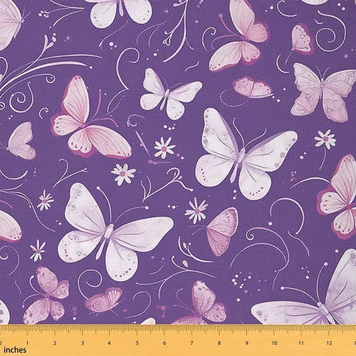 Miniatura 28 de Feelyou The Yard - Tela de flores Groovy de 2 yardas para niños, tela de tapicería floral retro para sillas para niños, niñas, adolescentes, flores