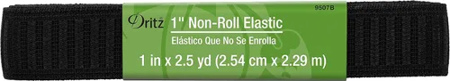 Miniatura 13 de Dritz 9407B Tejido elástico no enrollable, negro, 1 pulgada por 12 yardas