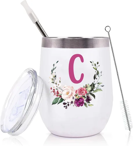 Miniatura 18 de PFL Regalos de Boda para Dama de Honor de la Novia - Regalos de Despedida de Soltera - Amigas de la Novia y Hermanas - Taza de Café de Vino de 12 oz