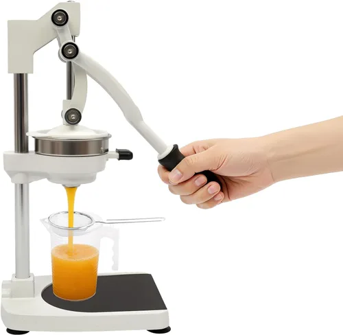 Exprimidor de hierro fundido, exprimidor manual resistente con base estable, prensa comercial de cítricos para naranja, limón, lima, pomelo,