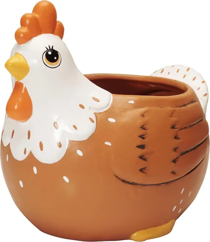 Macetero para pollo, soporte para utensilios de gallo, accesorios de fiesta, maceta para suculentas, para interiores y exteriores, jardín, patio,