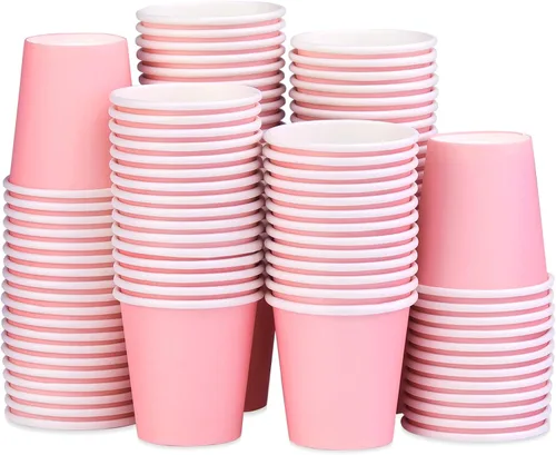 Miniatura 25 de Paquete de 50 vasos de papel desechables de 3 onzas, vasos de papel para baño de café, tazas pequeñas para aperitivos, baño, expreso, perfecto