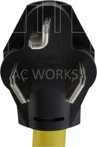 Miniatura 3 de AC WORKS Adaptador RV/EV 14-50R de 50 amperios (salida de secadora de 3 clavijas 30A a 50A RV/EV)