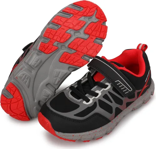 Miniatura 5 de UOVO Botas de senderismo resistentes al agua para niños, zapatos para caminar al aire libre, antideslizantes, al tobillo, zapatos deportivos
