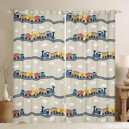 Miniatura 27 de Cortinas opacas con estampado de animales de safari, guepardo, cebra, tigre, jirafa, leopardo, 104 pulgadas de ancho x 84 pulgadas de largo