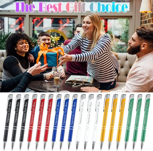 Miniatura 5 de Bolígrafos personalizados a granel con grabado sin nombre, bolígrafo de impresión personalizada, bolígrafo de metal pastel, regalo personalizado