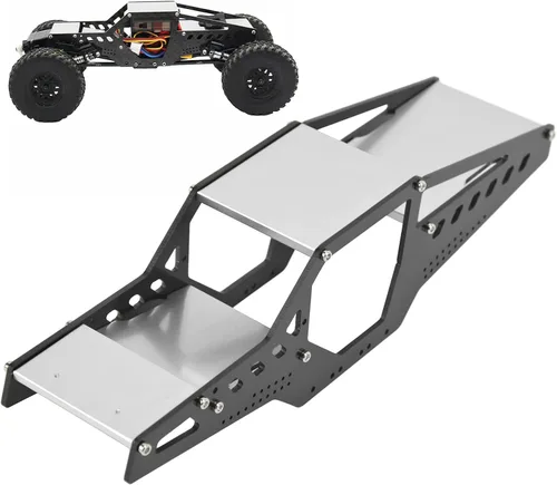Miniatura 3 de Marco de coche RC, jaula de rodillo de aleación de aluminio duradera para entusiastas de modelos a escala 1/24 y aficionados a las carreras