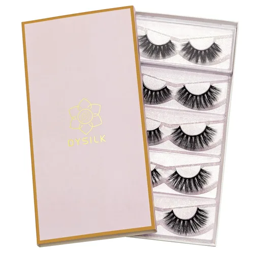Miniatura 8 de DYSILK Paquete de extensiones de pestañas - Pestañas postizas de visón de aspecto natural