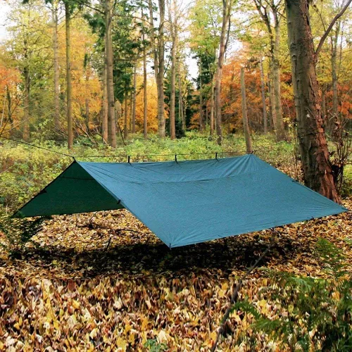 Miniatura 5 de KALINCO Lona impermeable para camping, hamaca para tienda de campaña, mosca de lluvia, 10 x 10 pies, 10 x 15 pies, lona ligera multifuncional