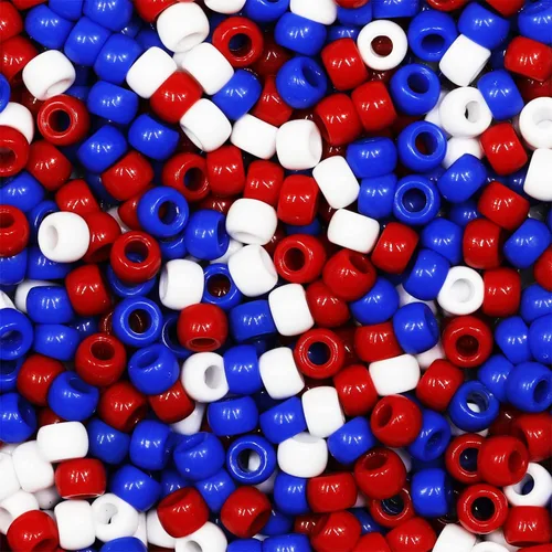 Miniatura 17 de 1000 cuentas de pony negras de 0.236 x 0.32 pulgadas para pulseras, trenzas de pelo y manualidades de bricolaje, solo para uso en manualidades