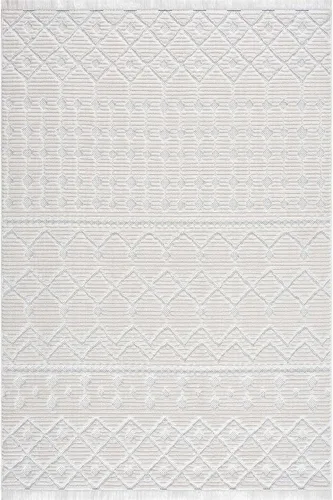 Miniatura 10 de Hauteloom Ethereal - Alfombra de pasillo con borde geométrico de medallón de diamante, estilo bohemio de transición, tribal azteca del suroeste