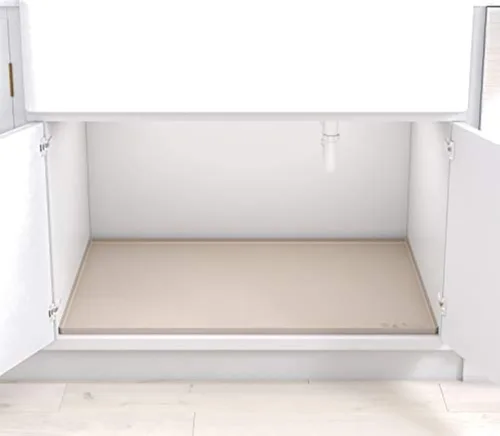 Miniatura 3 de BASIN - Tapete debajo del fregadero para baño - Las alfombrillas originales de silicona para debajo del fregadero para baño impermeables - Bandeja