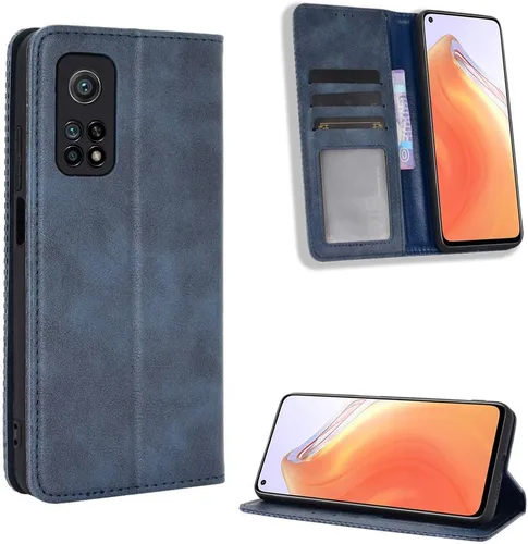 Miniatura 8 de Funda para Xiaomi Mi 10T 5G Caso,Funda para Xiaomi Mi 10T 5G M2007J3SY / Mi 10T Pro 5G M2007J3SG / Redmi K30S Case PU Leather Flip Cover Negro