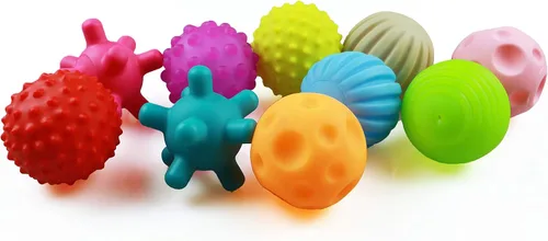 Miniatura 9 de Pelotas sensoriales para bebés y niños, juguetes Montessori suaves para bebés de 6 a 12 meses, juguetes sensoriales para bebés y niños pequeños