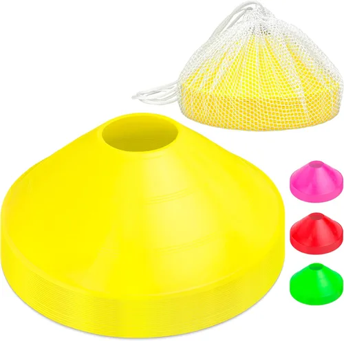 Miniatura 7 de GoSports - Conos deportivos premium para entrenamiento de agilidad y ejercicios - Paquete de 20 unidades con bolsa - Naranja, verde, rosa, amarillo