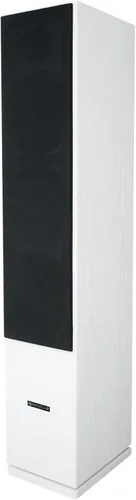 Rockville RockTower 68W - Altavoz pasivo de torre de 8 ohmios, 6.5", 500W, MDF, blanco, sonido de alta fidelidad, rejilla desmontable, 3 vías,