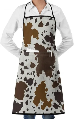 Miniatura 23 de Delantal unisex con cuello ajustable con bolsillos espaciosos y lazos largos