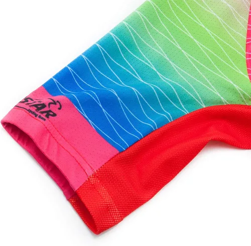 Miniatura 5 de Hotlion Conjunto de camiseta de ciclismo para mujer de manga corta con bolsillo