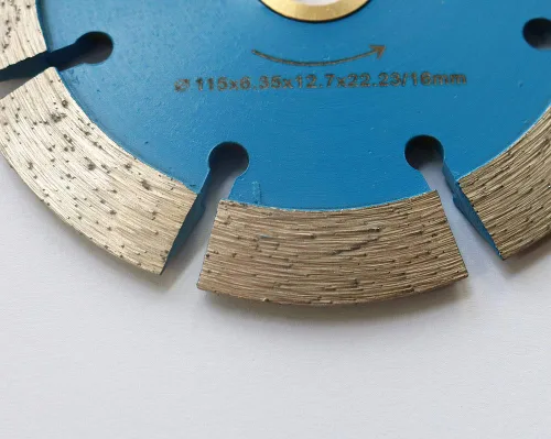 Miniatura 3 de Hoja de cazador de grietas de diamante de 4.5 pulgadas con eje de 0.25 pulgadas de ancho 7/8"-5/8