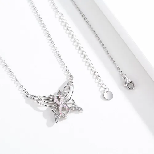 Miniatura 5 de Freesloth Collares de mariposa para mujer de plata de ley 925 con dije de mariposa, collar de mariposa, regalos para niñas