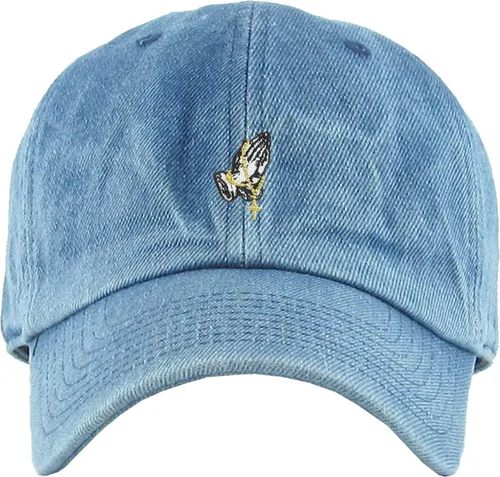 Miniatura 2 de Gorra de béisbol con diseño de manos rezando, para papá, estilo polo no construido, ajustable