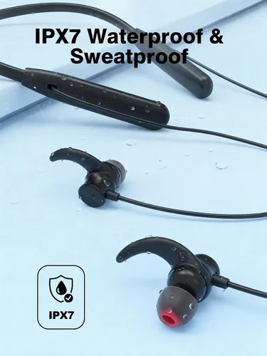 Miniatura 6 de Rythflo - Auriculares Bluetooth con banda para el cuello, ENC, protección contra el sudor IPX7, auriculares deportivos con micrófono mejorado por