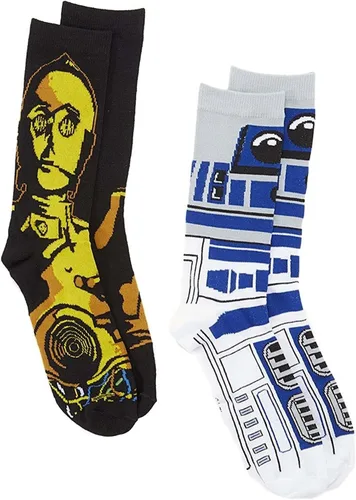 Miniatura 2 de STAR WARS C-3PO and R2-D2 Men's Crew Socks 2 Pair Pack