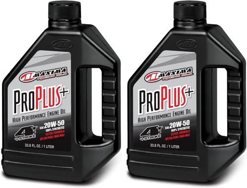 Miniatura 6 de Maxima Racing Oils 30-029128-2PK Pro Plus+ 10w40 - Aceite sintético para motor de motocicleta, botella 1G, paquete de 2