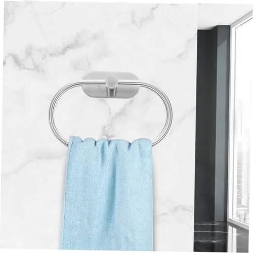 Miniatura 5 de DOITOOL Toallero de mano de baño Anillo de toalla de acero inoxidable Accesorio de baño para el hogar
