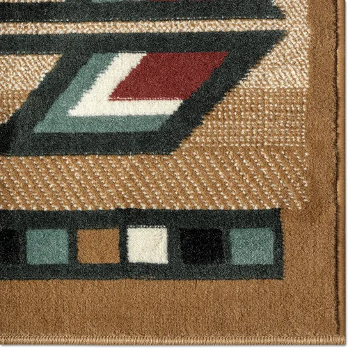 Miniatura 4 de Home Dynamix Premium Sagrada Southwestern - Alfombra de área geométrica beige/verde, 5'2"x7'4