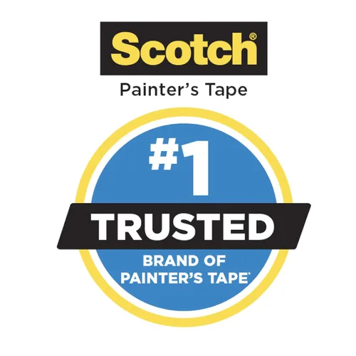 Miniatura 7 de 3M ScotchBlue 2090 - Cinta adhesiva para pintores, multisuperficie, adherencia media, preparación de pared para pintura, 0.5 pulgadas x 60 yardas