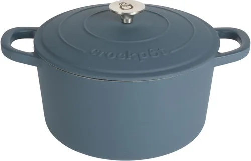 Miniatura 10 de Crock-Pot Artisan - Cacerola redonda esmaltada de hierro fundido estilo horno holandés, 3 cuartos de galón, verde pistacho