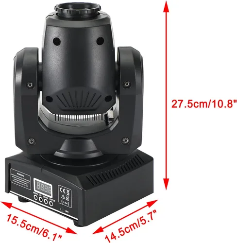 Miniatura 4 de Cabeza móvil 120 W 8 Gobo Iluminación de escenario RGBW LED DJ DMX Beam Bar Disco Party Light para Fiesta Boda Cumpleaños Navidad Vacaciones