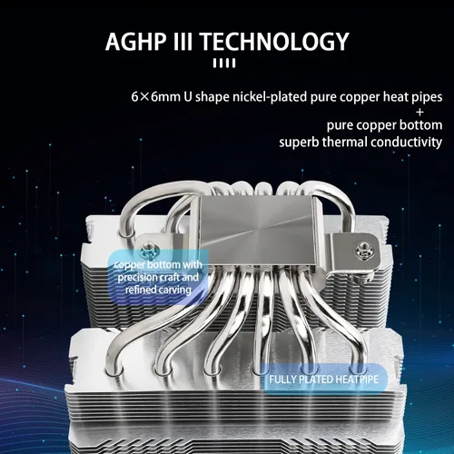 Miniatura 2 de Enfriador de aire Thermalright Peerless Assassin 120 SE para CPU, 6 tubos de calor con tecnología AGHP, ventilador dual TL-C12C PWM de 120 mm