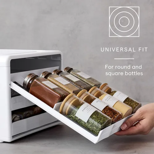 Miniatura 5 de YouCopia SpiceStack® - Organizador ajustable para especias, 24 botellas de condimentos y especias para armario de cocina y organización de despensa