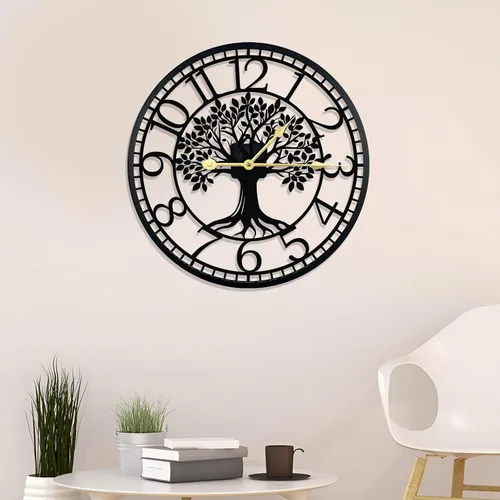 Miniatura 13 de Reloj de pared grande – Reloj de pared para decoración de sala de estar, silencioso y sin tictac, adecuado para decoración de pared, decoración