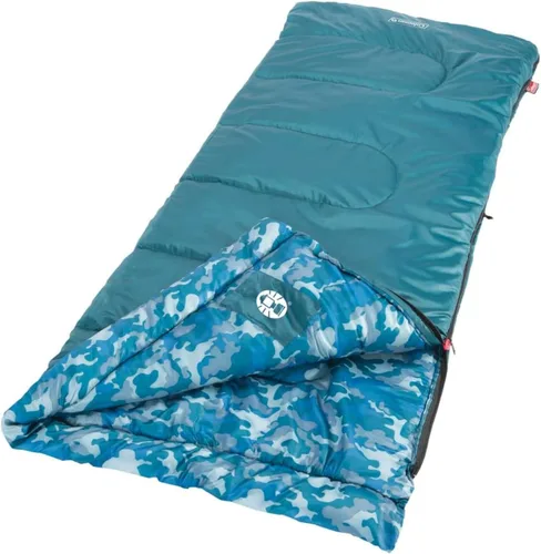 Miniatura 4 de Coleman - Saco de dormir para niños de 45°F para niños de hasta 5 pies 5 pulgadas de altura, saco de dormir ligero y cálido para uso en Resplandor