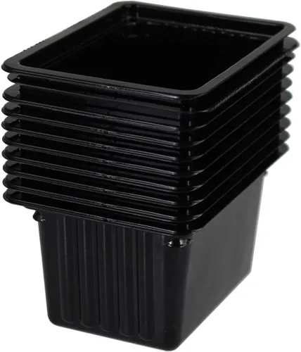 Handy Pantry Micro Punnet Microgreens - Bandejas de cultivo de una sola porción – Paquete de 10 – 2 pulgadas por 3 pulgadas – 2 pulgadas de alto –