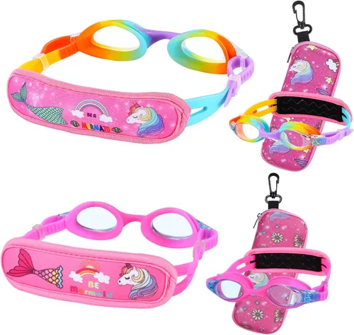 Miniatura 14 de Gafas de natación para niños de 2 a 6 años, gafas para niños sin jalar el cabello, gafas para niños con banda para la cabeza acolchada 1pk Kids