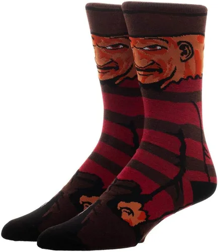 Miniatura 2 de Grand Clothing Outlet A Nightmare on Elm Street Freddy Krueger Halloween 360 - Calcetines de personajes, Marrón