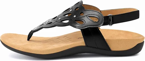 Miniatura 3 de Athlefit Sandalias ortopédicas para mujer, sandalias ortopédicas ajustables de verano con soporte de arco