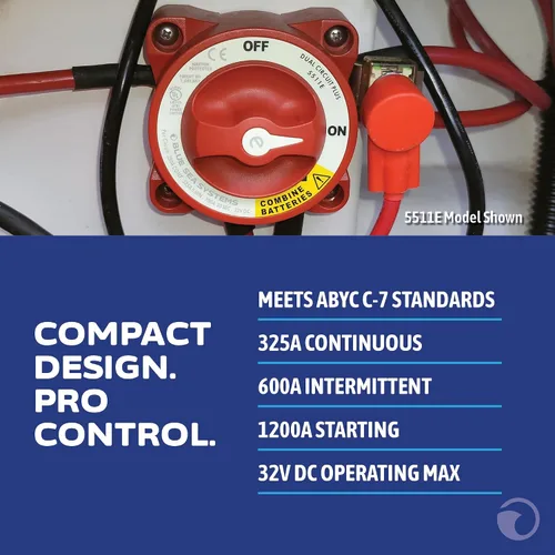 Miniatura 2 de Interruptores de batería de 350 Amp E-Series de Blue Sea Systems