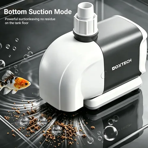 Miniatura 4 de Boxtech Bomba de agua para acuario, bomba de fuente de doble uso de 265 GPH - Sumergible de 15 W/externa con 3 boquillas de salida para acuarios