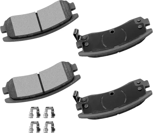 Miniatura 33 de Cciyu D627 Kit de 4 piezas de pastillas de freno cerámicas traseras 1994-2004 para Ford Mustang