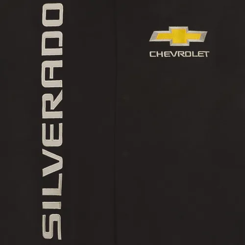 Miniatura 5 de JH DESIGN GROUP Chaqueta para hombre Chevy Silverado con bordado clásico de sarga