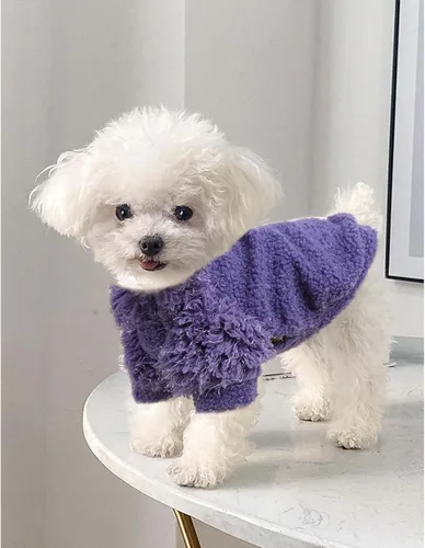 Miniatura 3 de Suéter para Perros Pequeños Niña Niño Ropa de Cachorro Cuello de Tortuga Suéter para Perro XXS Sudadera de Chihuahua Abrigos para Perros Pequeños