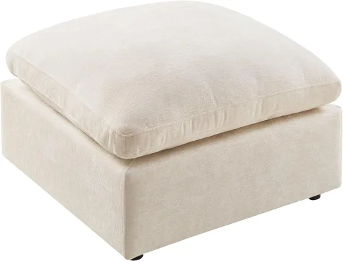 Miniatura 22 de VANOMi Sofá modular, cómodo sofá con marco de madera maciza de 3 asientos, sofá moderno certificado FSC para sala de estar, beige