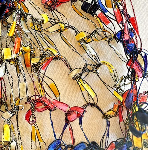 Miniatura 4 de Primary Colors Light Infinity Scarf, Necklace Scarf Infinity Scarf, Loop Scarf Light weight Scarf, Multicolored Cowl, Fiber Jewelry Single Loop