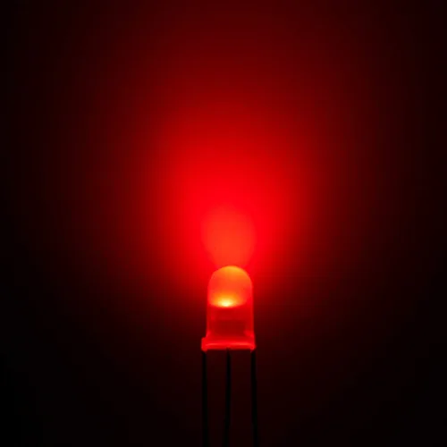 Miniatura 3 de CHANZON 100 luces de diodo LED difundidas rojas y verdes de 0.197 in, cátodo común (esmerilado redondo bicolor) lámparas de bombilla de iluminación